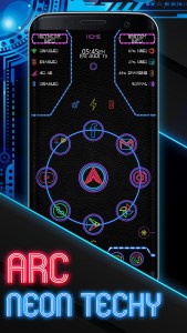Arc Neon Techy theme Screenshot