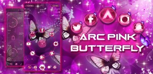 Arc Pink Butterfly theme Banner
