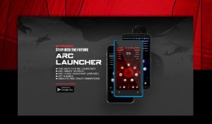 Arc Launcher promotional banner.