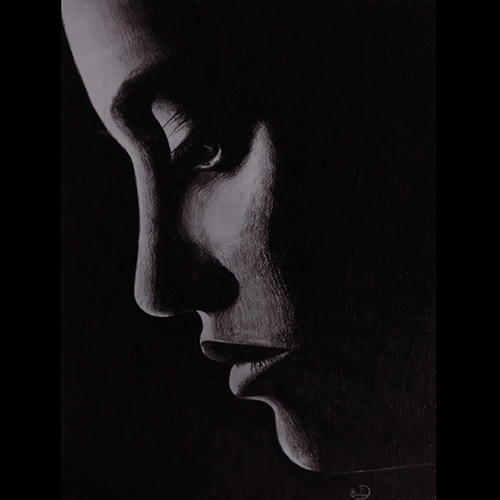 beautiful girl pencil sketch