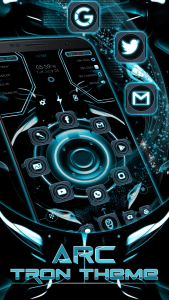 Arc Tron theme screenshot